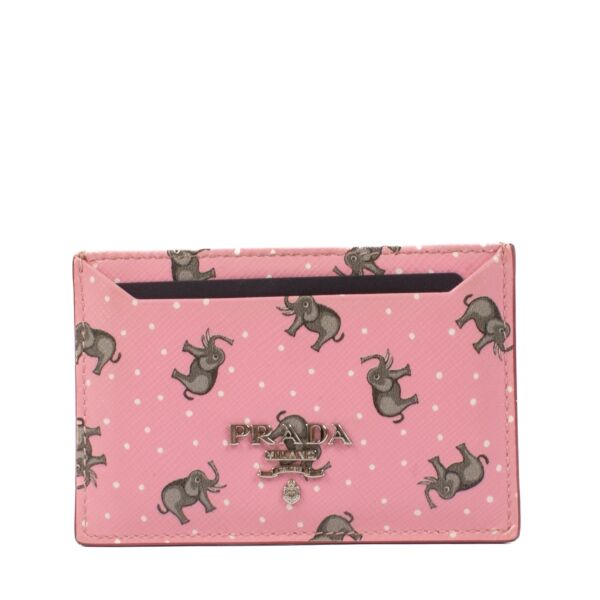 shop 100% authentic second hand Prada Pink Elephant Card Holder on Labellov.com