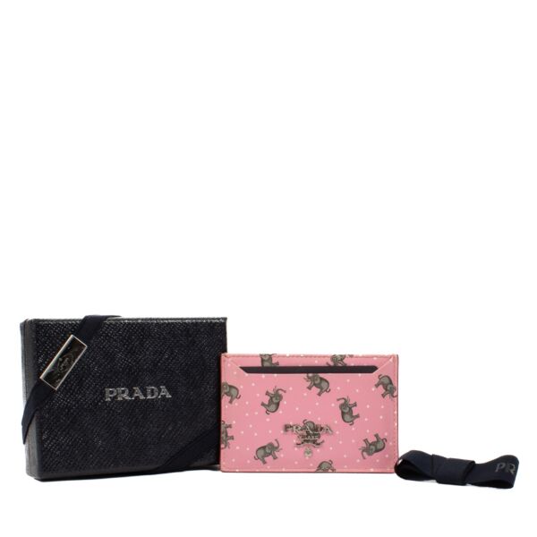 Prada Pink Elephant Card Holder