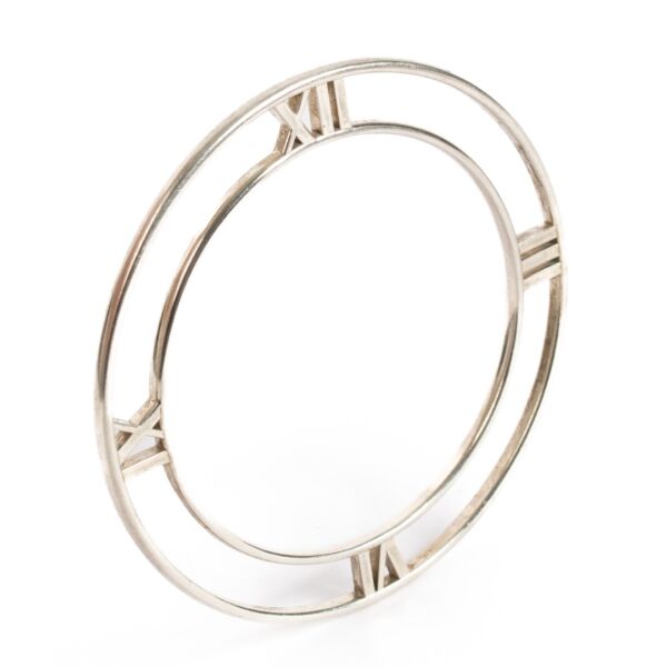 Tiffany & Co. Silver Atlas Horizontal Roman Numeral Bracelet