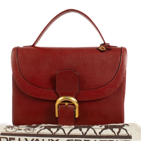 Delvaux Red Jumping Brillant Rouilly Bag
