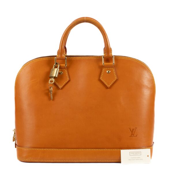 Louis Vuitton Alma Nomade Caramel PM Top Handle Bag