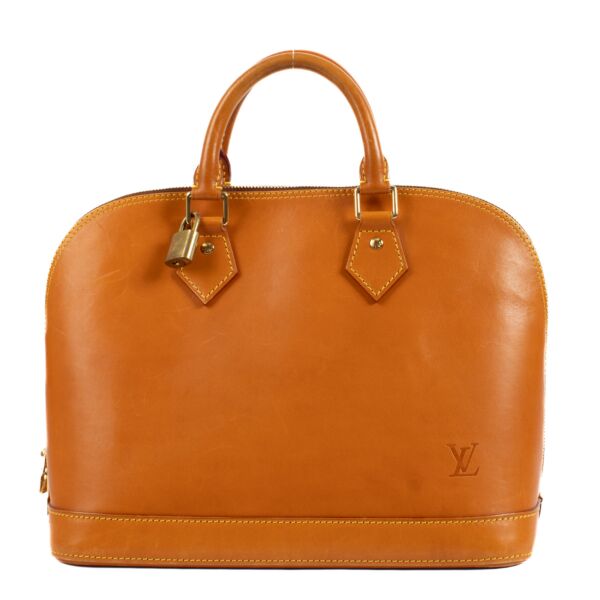 Louis Vuitton Alma Nomade Caramel PM Top Handle Bag