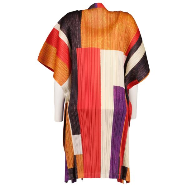 Issey Miyake Pleats Please Colorblock Field Dress - Size JP3