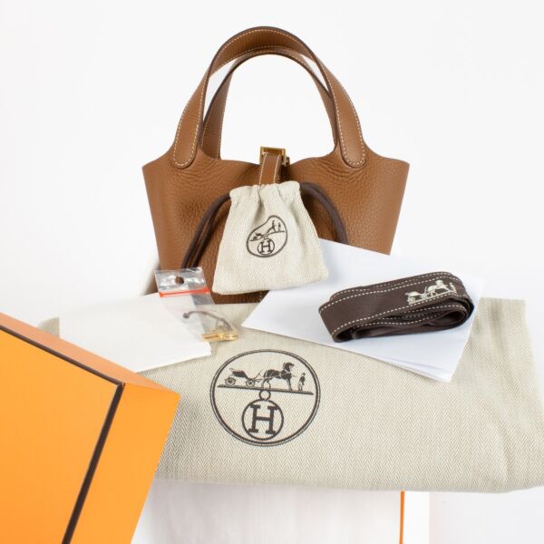 Hermès Picotin Lock 18 Gold Clemence GHW