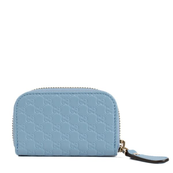 Gucci Blue Microguccissima Coin Purse