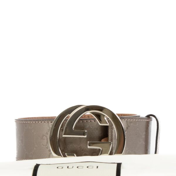 Gucci Silver Belt - Size 95