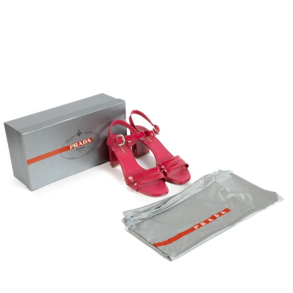 Prada Pink Patent Heels - Size 38