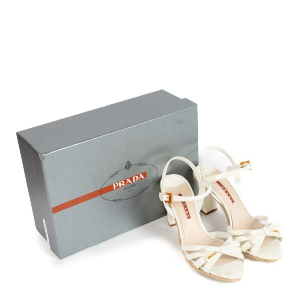 Prada White Heels - Size 38