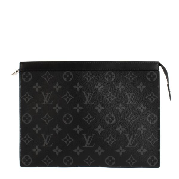 Shop safe online at Labellov in Antwerp, Brussels and Knokke this 100% authentic second hand Louis Vuitton Monogram Eclipse Pochette Voyage MM Bag