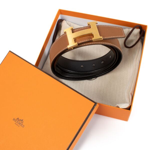 Hermès Reversible H Buckle 32mm Belt - Size 100