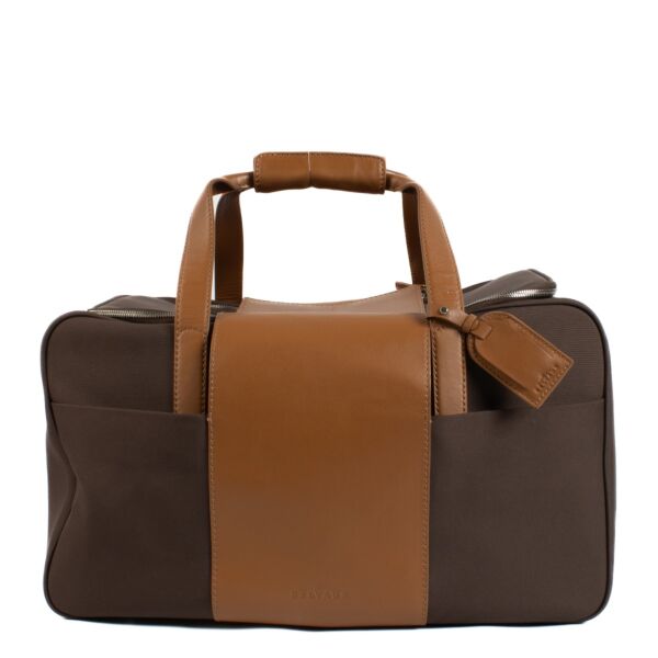 Shop 100% authentic secondhand Delvaux Brown Weekender Travel Bag on Labellov.com