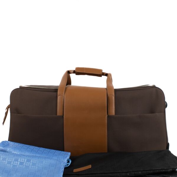 Delvaux Brown Airess 70 Wheeled Travel Bag