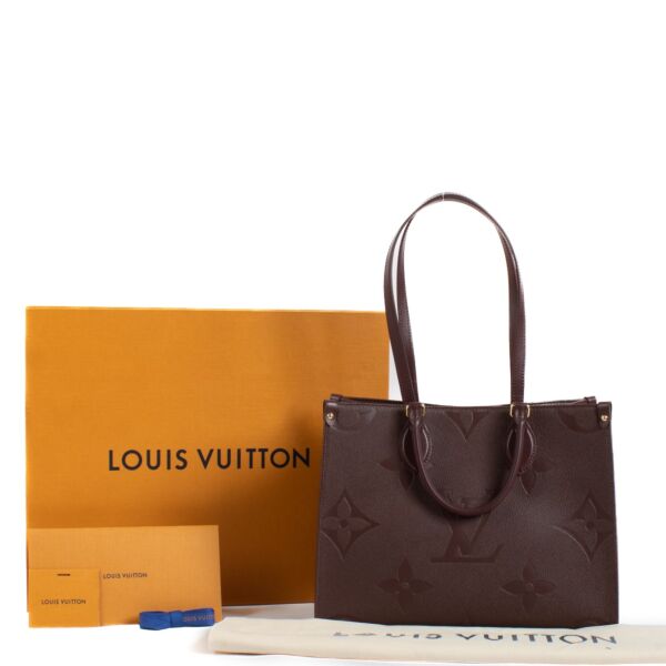 Louis Vuitton Wine Monogram Empreinte Onthego MM Bag