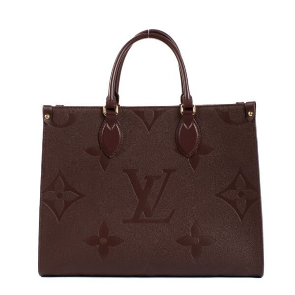 Louis Vuitton Wine Monogram Empreinte Onthego MM Bag