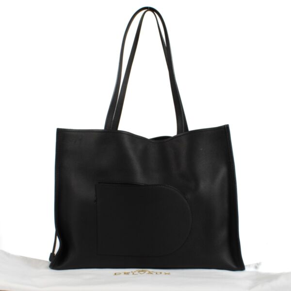 Delvaux Black Rodeo Calf D Tote Bag