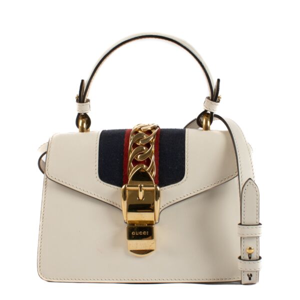 Gucci White Sylvie Mini Crossbody Bag