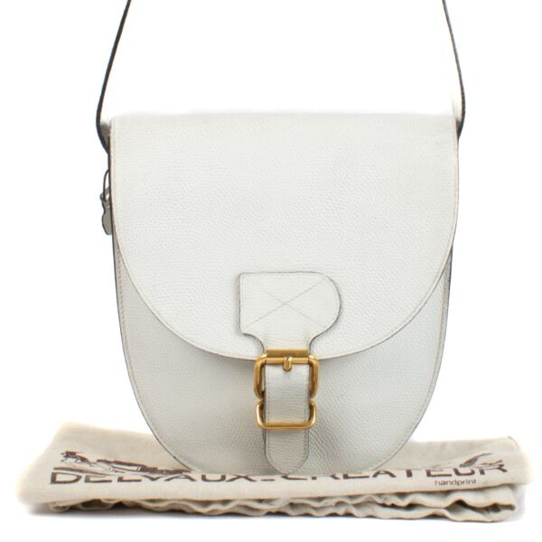 Delvaux White Leather Crossbody Bag