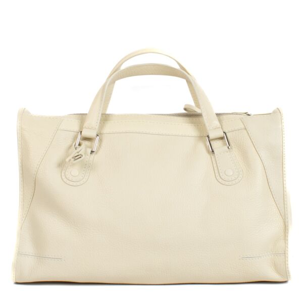 shop 100% authentic second hand Delvaux White Top Handle Bag on Labellov.com