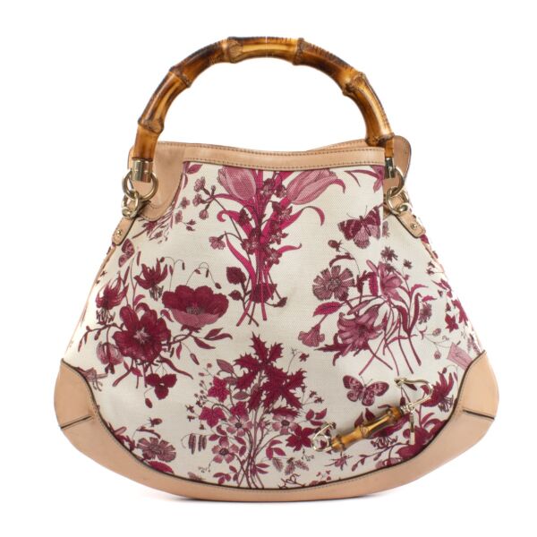 Shop 100% authentic secondhand Gucci Floral Peggy Bamboo Top Handle Bag on Labellov.com