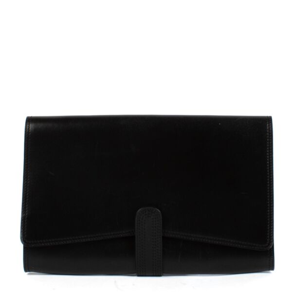 shop 100% authentic second hand Delvaux Black Leather Vintage Clutch on Labellov.com