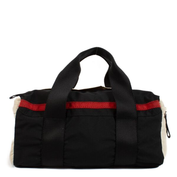 Buy authentic second hand Prada Multicolor Linea Rossa Boston Bag at Labellov.com 