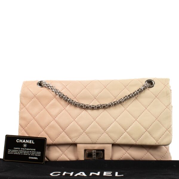 Chanel Nude Lambskin Maxi 2.55 Bag