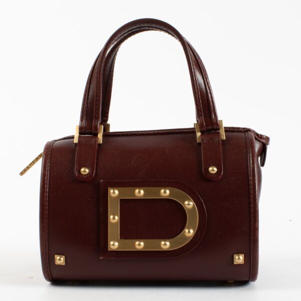 Authentic Second Hand Delvaux Red Mini Astrid Top handle on Labellov.com