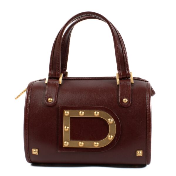 Delvaux Burgundy Astrid Mini Bag
