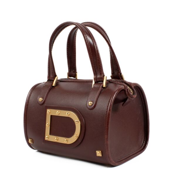 Delvaux Burgundy Astrid Mini Bag