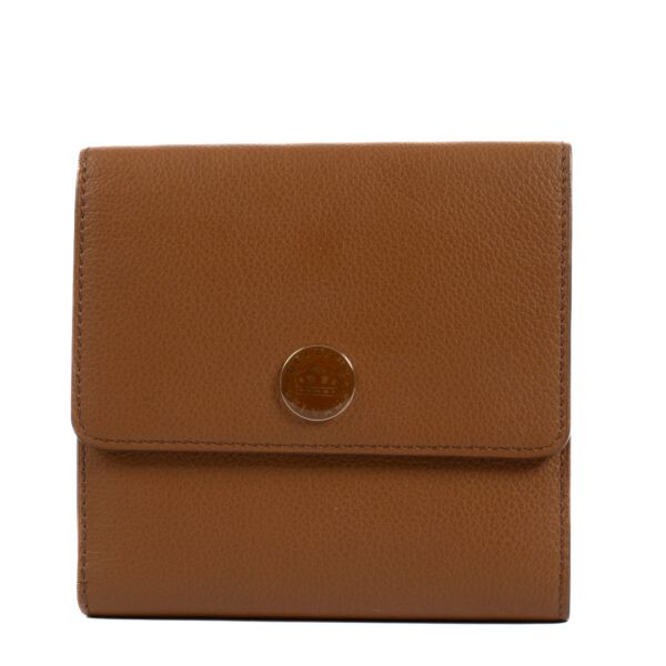 Delvaux Camel Fold Wallet