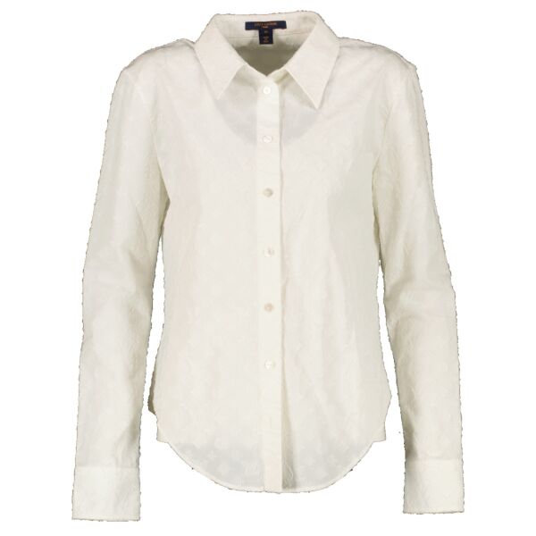 shop 100% authentic second hand Louis Vuitton White Monogram Embroidered Shirt - Size 38 on Labellov.com