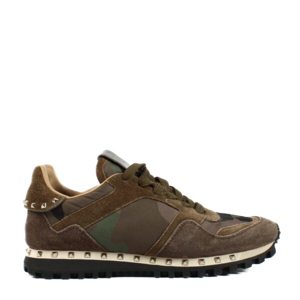 Valentino Garavani Camouflage Rockrunner Sneakers - Size 36