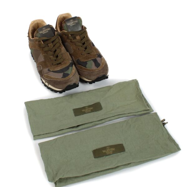 Valentino Garavani Camouflage Rockrunner Sneakers - Size 36