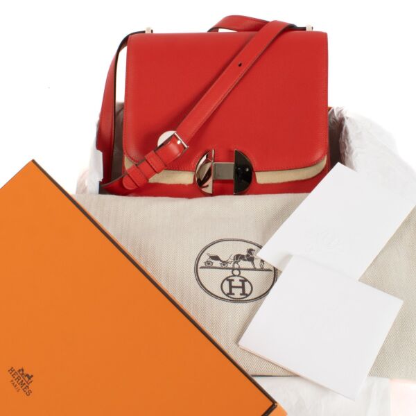 Hermès 2002-20 Rouge de Coeur Evercolor PHW