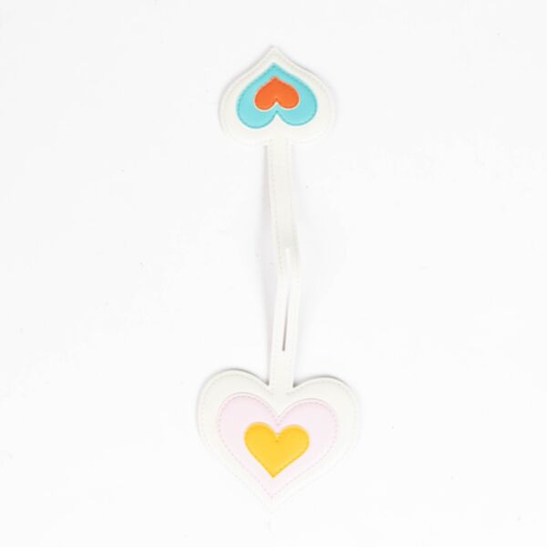 Delvaux Multicolor Leather Heart Charm 