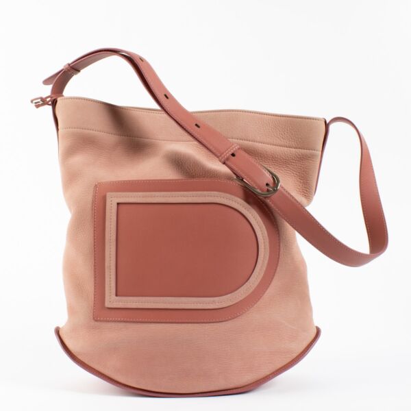 Delvaux Bois de Rose Santiag Nubuck/Allure Pin Bag