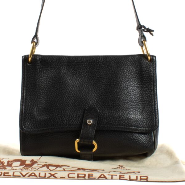 Delvaux Black Small Fichu Shoulder Bag