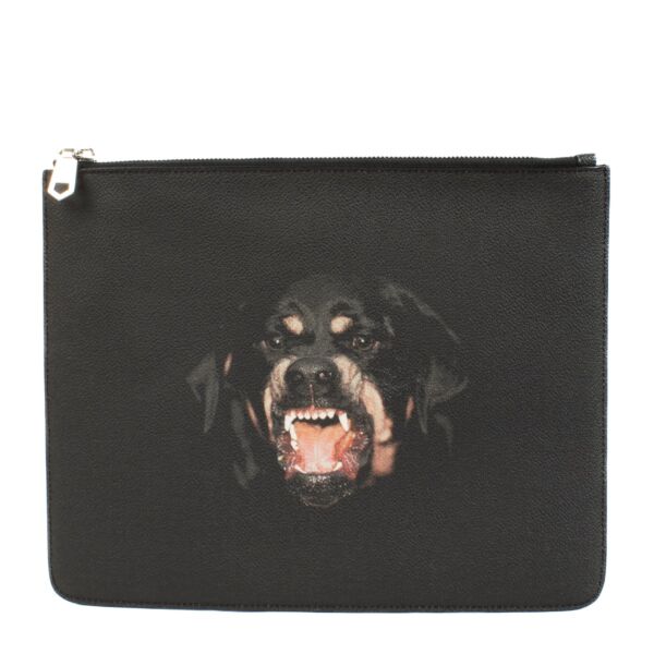 Authentic second hand Givenchy Black Rottweiler Clutch on Labellov.com 