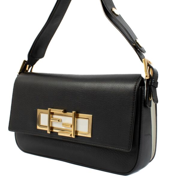 Fendi Black Leather 3 Baguette Bag