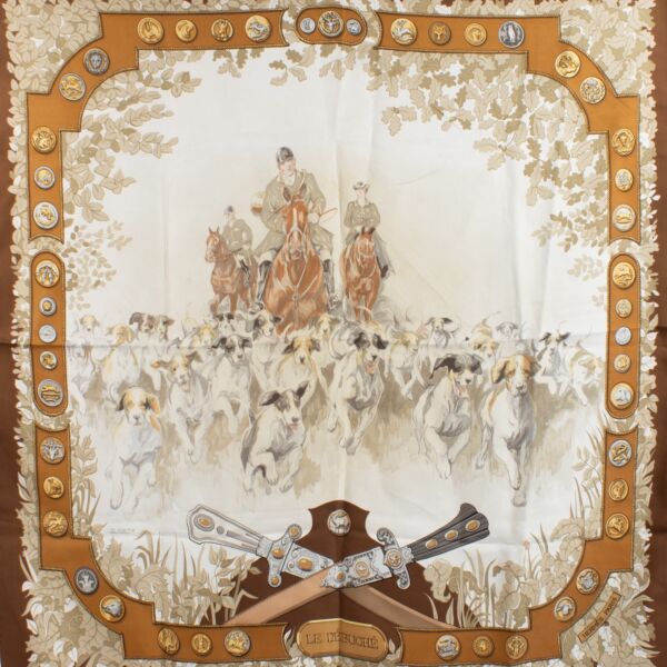 Hermès Le Débuché Silk Scarf