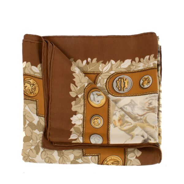 shop 100% authentic second hand Hermès Le Débuché Silk Scarf on Labellov.com