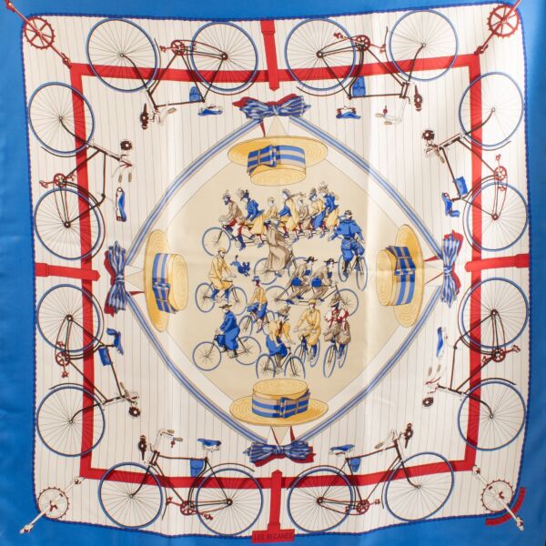 Hermès Les Becanes Silk Scarf