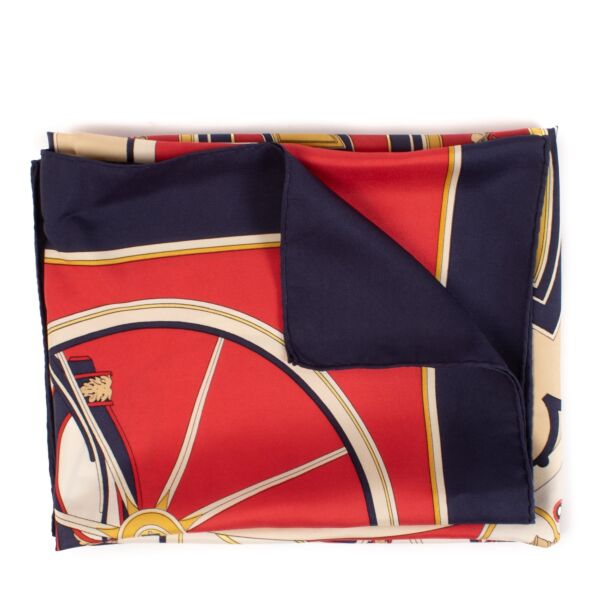 shop 100% authentic second hand Hermès Washinton's Carriage Silk Scarf on Labellov.com