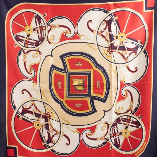 Hermès Washinton's Carriage Silk Scarf