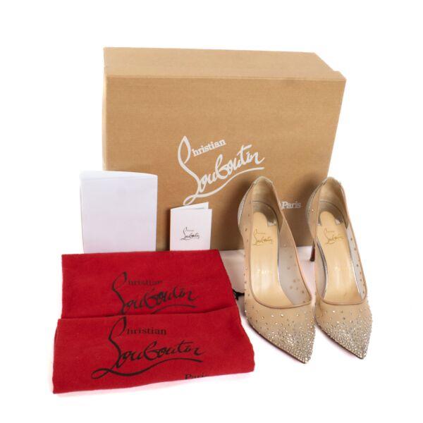 Christian Louboutin Follies Strass 85 Pumps - size 40.5