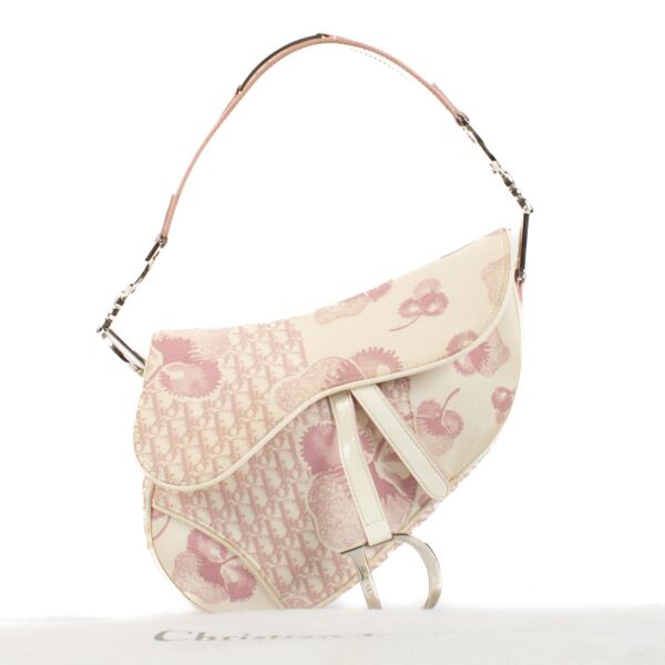 Christian Dior Vintage Pink Girly Saddle Bag