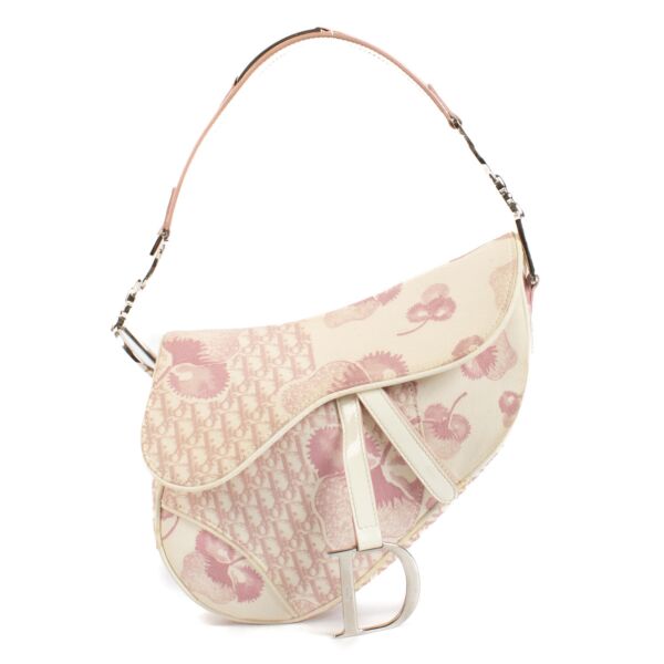 Christian Dior Vintage Pink Girly Saddle Bag
