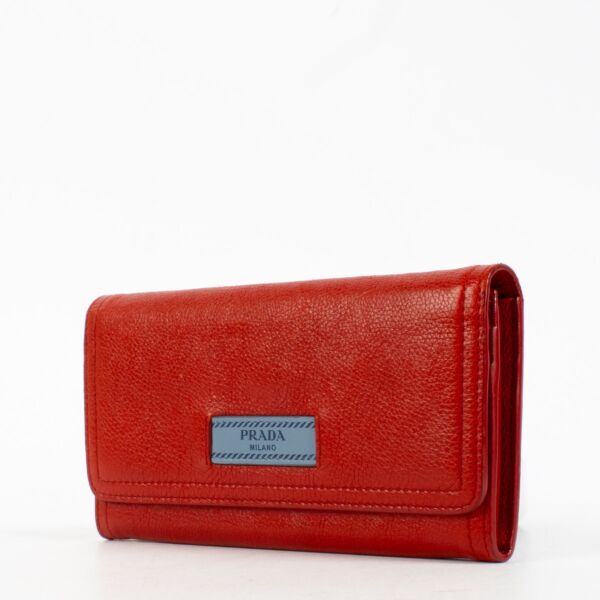 Prada Red Etiquette Long Wallet
