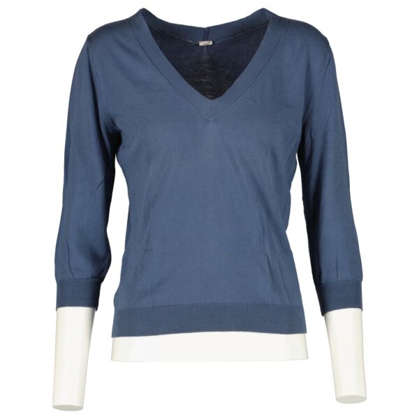 shop 100% authentic second hand Hermès Blue Top - Size M on Labellov.com