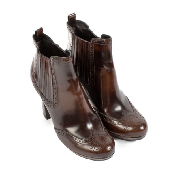 Prada Burgundy Boots - Size 38